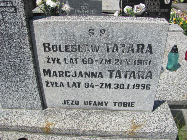 Marcjanna Tatara 1902 Częstochowa Raków - Grobonet - Wyszukiwarka osób pochowanych