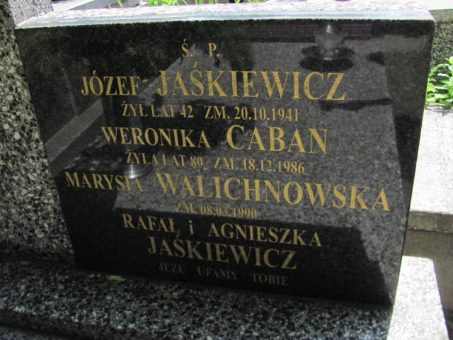 Weronika Caban Częstochowa Raków - Grobonet - Wyszukiwarka osób pochowanych