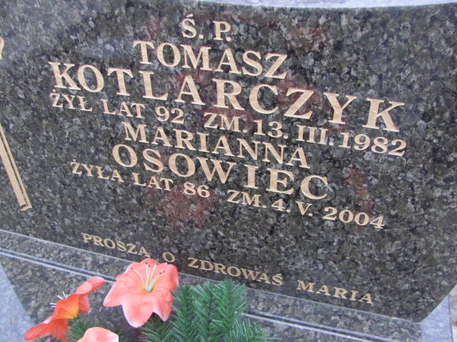 Tomasz Kotlarczyk Częstochowa Raków - Grobonet - Wyszukiwarka osób pochowanych