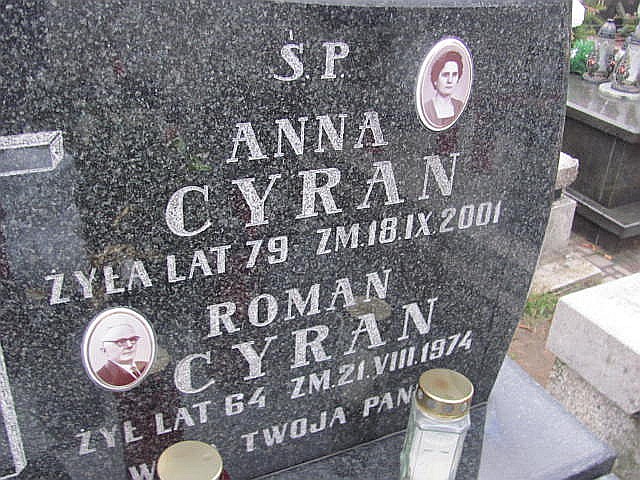 Anna Cyran 1922 Częstochowa Raków - Grobonet - Wyszukiwarka osób pochowanych