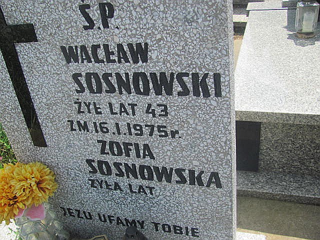 Zofia Sosnowska 1933 Częstochowa Raków - Grobonet - Wyszukiwarka osób pochowanych