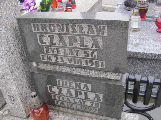 Irena Czapla 1921 Częstochowa Raków - Grobonet - Wyszukiwarka osób pochowanych