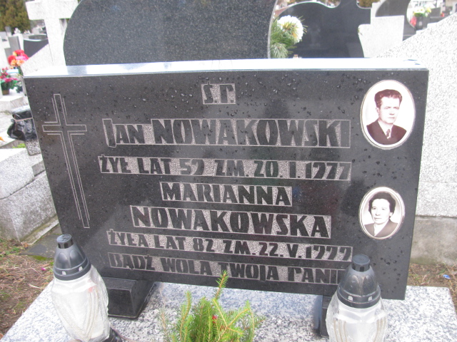 Marianna Nowakowska 1917 Częstochowa Raków - Grobonet - Wyszukiwarka osób pochowanych