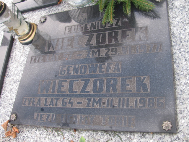 Eugeniusz Wieczorek Częstochowa Raków - Grobonet - Wyszukiwarka osób pochowanych