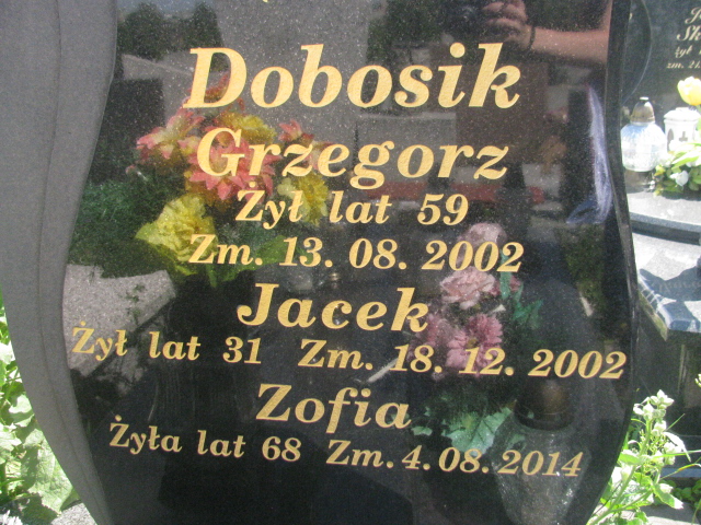 Jacek Dobosik 1971 Częstochowa Raków - Grobonet - Wyszukiwarka osób pochowanych