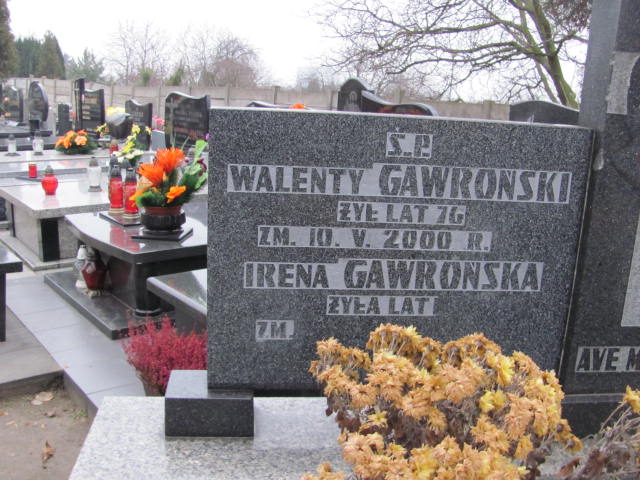 Walenty Gawroński 1924 Częstochowa Raków - Grobonet - Wyszukiwarka osób pochowanych