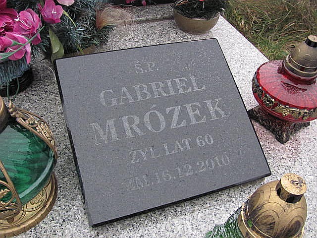 Gabriel Mrózek 1950 Częstochowa Raków - Grobonet - Wyszukiwarka osób pochowanych