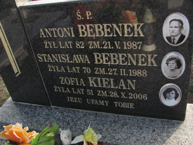 Antoni Bębenek Częstochowa Raków - Grobonet - Wyszukiwarka osób pochowanych