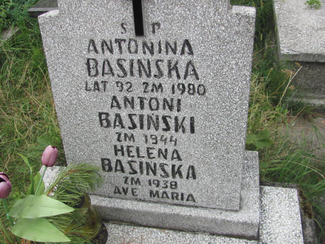Antoni Basiński Częstochowa Raków - Grobonet - Wyszukiwarka osób pochowanych