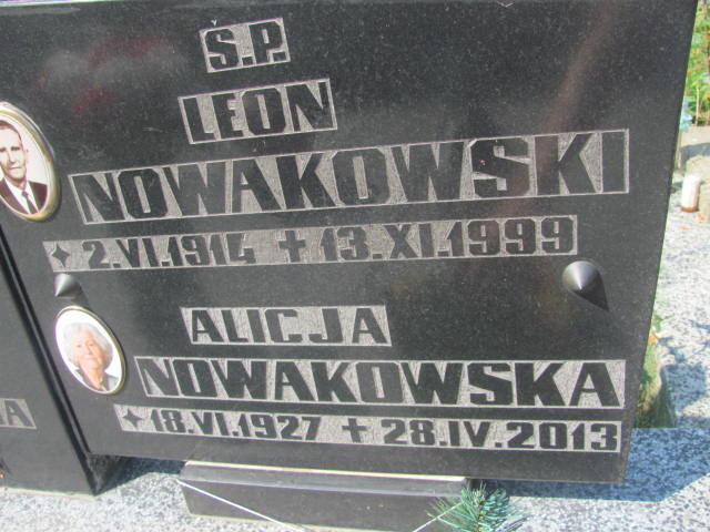 Alicja Maria Nowakowska 1927 Częstochowa Raków - Grobonet - Wyszukiwarka osób pochowanych