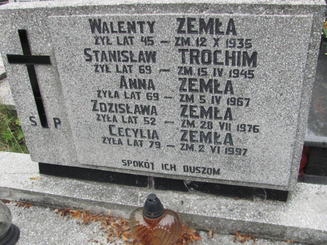 Anna Zemła Częstochowa Raków - Grobonet - Wyszukiwarka osób pochowanych
