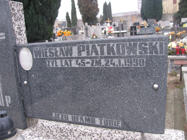 Wiesław Piątkowski Częstochowa Raków - Grobonet - Wyszukiwarka osób pochowanych