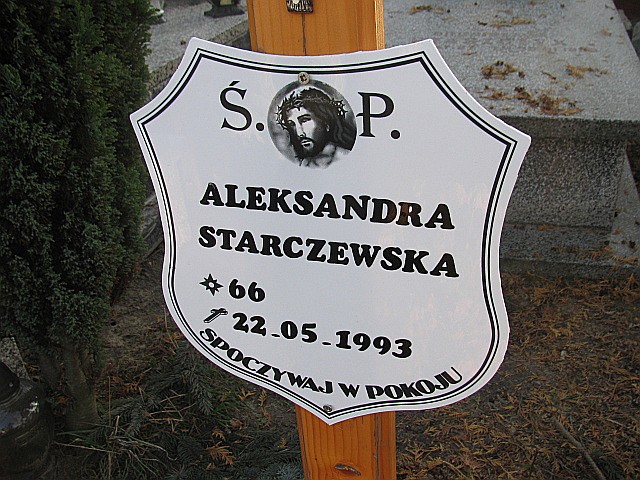 Aleksandra Starczewska Częstochowa Raków - Grobonet - Wyszukiwarka osób pochowanych