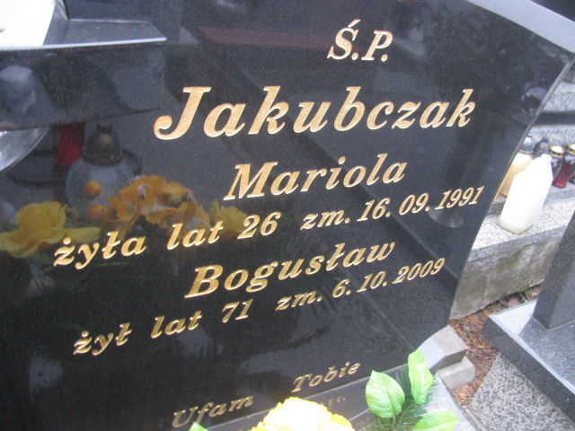 Mariola Jakubczak Częstochowa Raków - Grobonet - Wyszukiwarka osób pochowanych