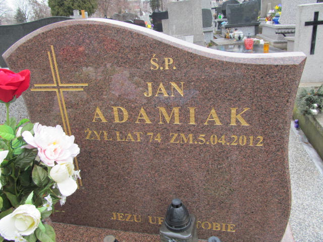 Jan Stanisław Adamiak 1938 Częstochowa Raków - Grobonet - Wyszukiwarka osób pochowanych
