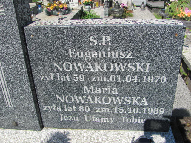 Eugeniusz Nowakowski Częstochowa Raków - Grobonet - Wyszukiwarka osób pochowanych