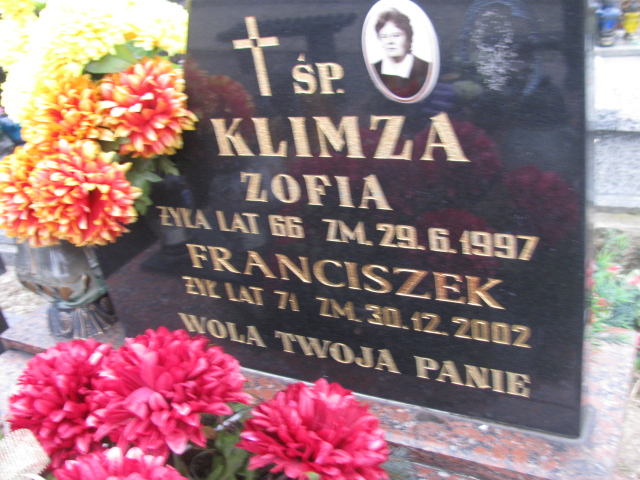 Zofia Klimza 1930 Częstochowa Raków - Grobonet - Wyszukiwarka osób pochowanych