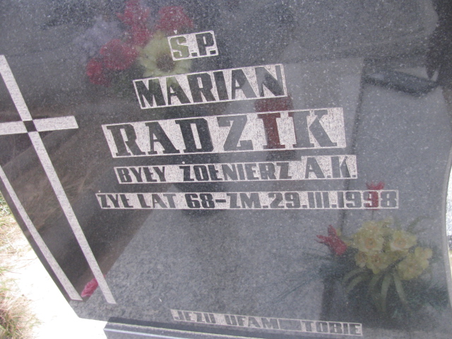 Marian Radzik 1930 Częstochowa Raków - Grobonet - Wyszukiwarka osób pochowanych