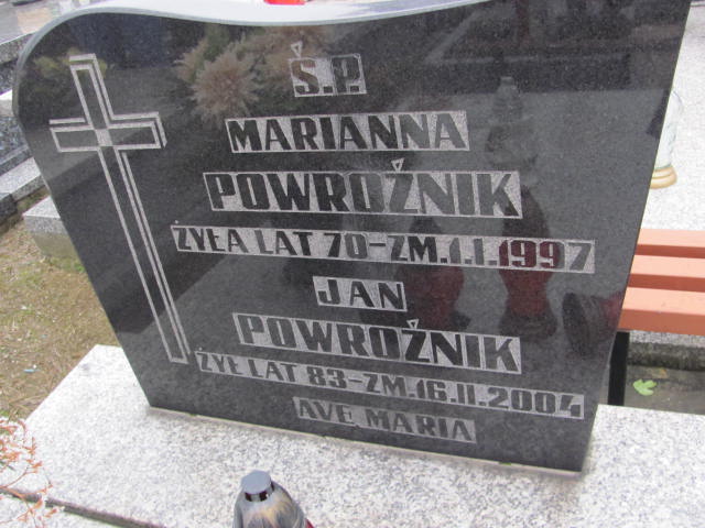 Marianna Powroźnik 1927 Częstochowa Raków - Grobonet - Wyszukiwarka osób pochowanych