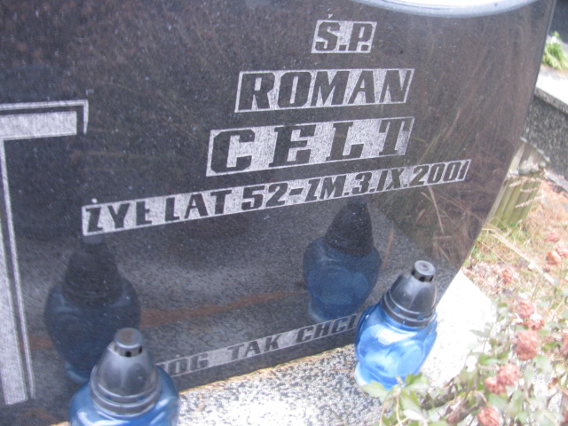 Roman Franciszek Celt 1949 Częstochowa Raków - Grobonet - Wyszukiwarka osób pochowanych
