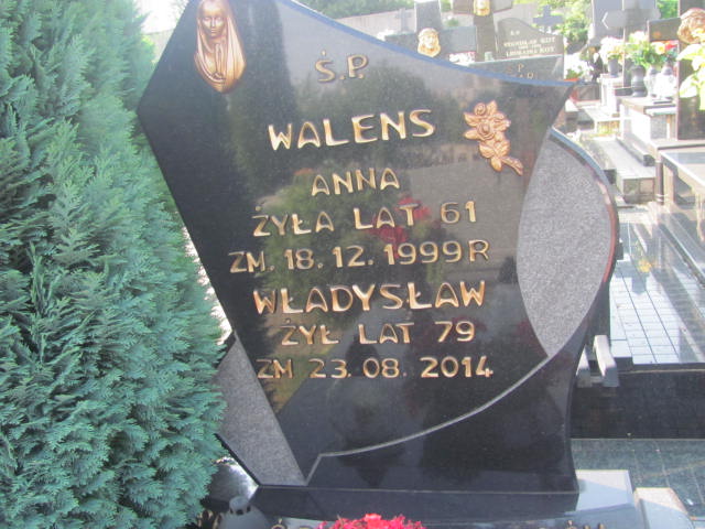 Anna Walens 1958 Częstochowa Raków - Grobonet - Wyszukiwarka osób pochowanych