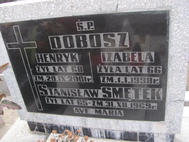 Maria Dobosz 1966 Częstochowa Raków - Grobonet - Wyszukiwarka osób pochowanych