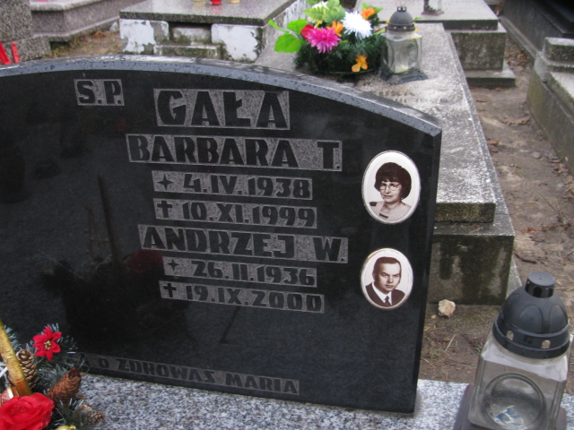Barbara T. Gała 1938 Częstochowa Raków - Grobonet - Wyszukiwarka osób pochowanych