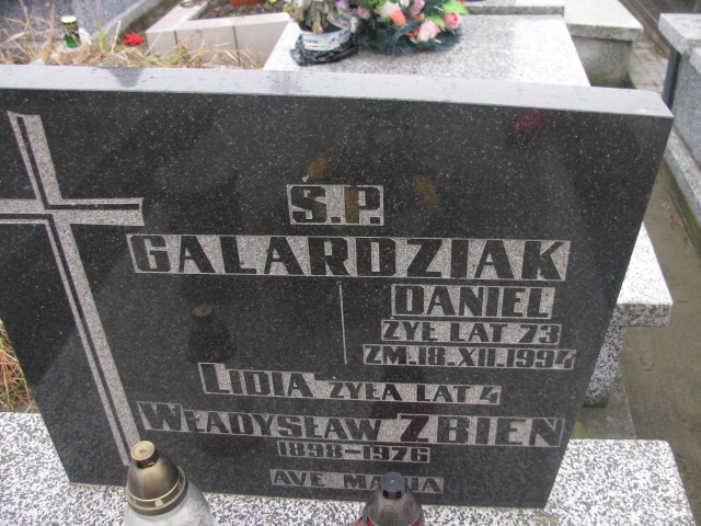 Daniel Galardziak Częstochowa Raków - Grobonet - Wyszukiwarka osób pochowanych