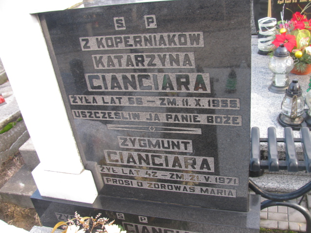 Zygmunt Cianciara Częstochowa Raków - Grobonet - Wyszukiwarka osób pochowanych