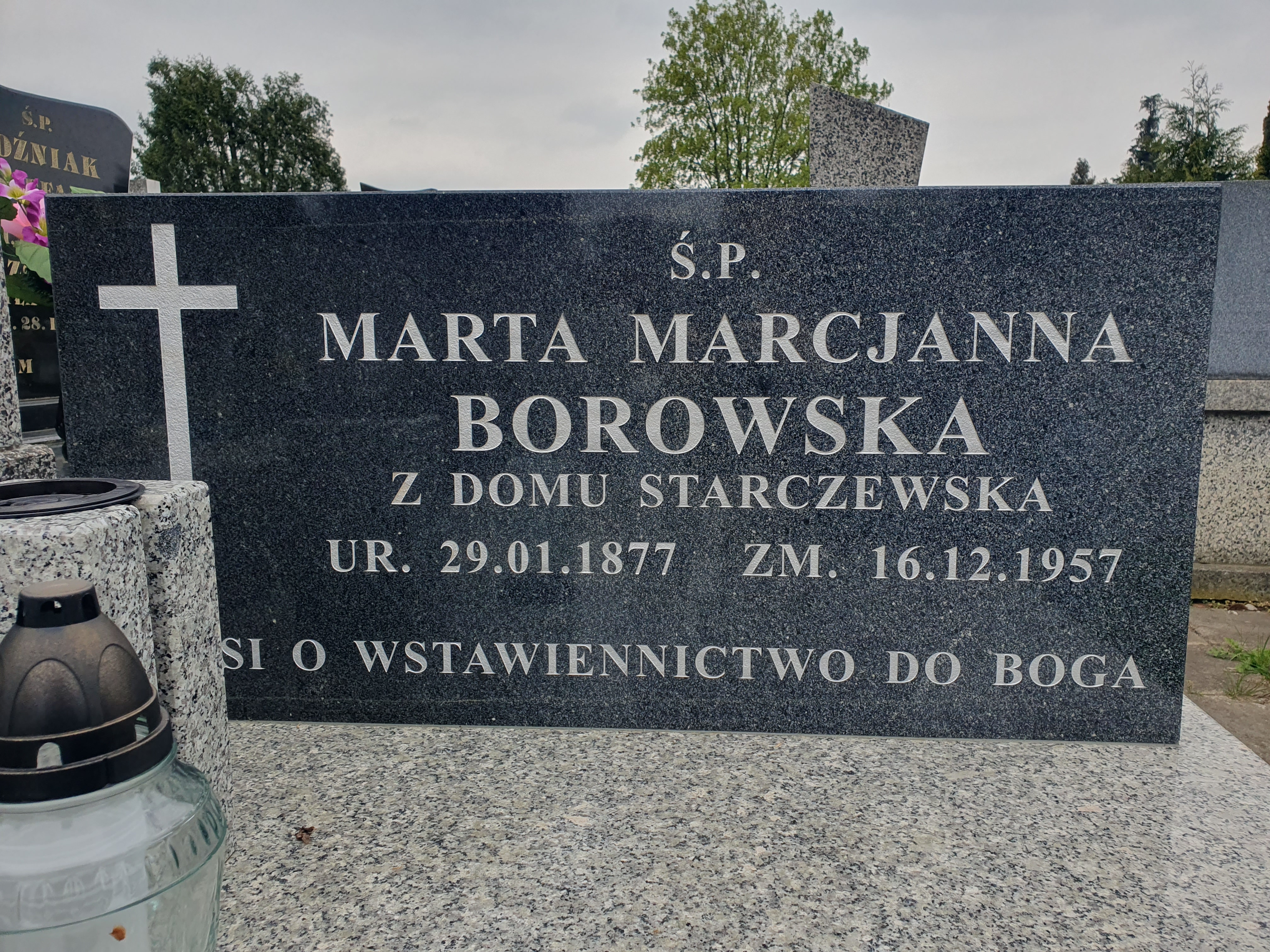 Marta Borowska 1877 Częstochowa Raków - Grobonet - Wyszukiwarka osób pochowanych
