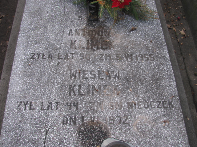Wiesław Klimek Częstochowa Raków - Grobonet - Wyszukiwarka osób pochowanych