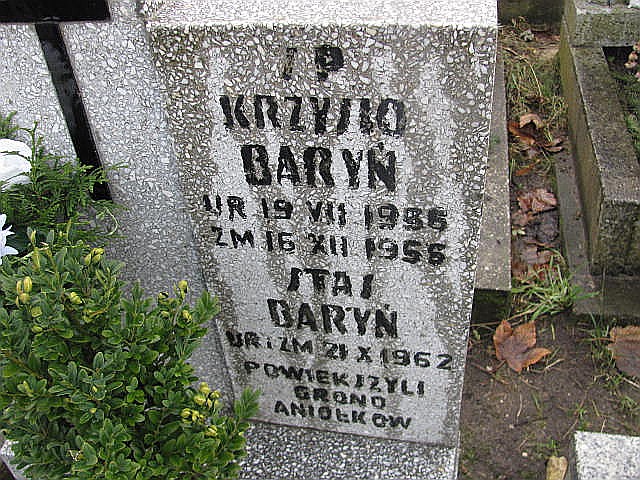 Krzysztof Baryń 1956 Częstochowa Raków - Grobonet - Wyszukiwarka osób pochowanych