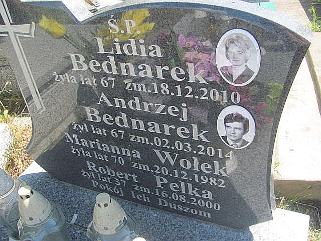 Lidia Teresa Bednarek 1943 Częstochowa Raków - Grobonet - Wyszukiwarka osób pochowanych