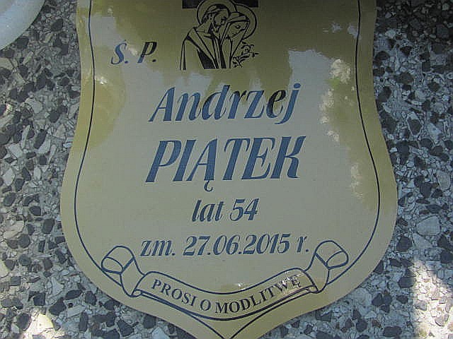 Ryszard Jan Piątek 1940 Częstochowa Raków - Grobonet - Wyszukiwarka osób pochowanych