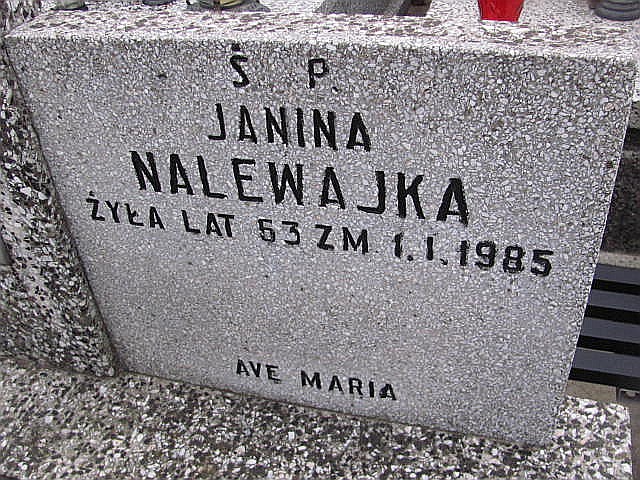 Krzysztof Nalewajka 1946 Częstochowa Raków - Grobonet - Wyszukiwarka osób pochowanych