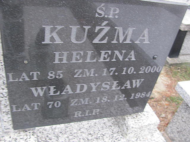 Władysław Kuźma Częstochowa Raków - Grobonet - Wyszukiwarka osób pochowanych