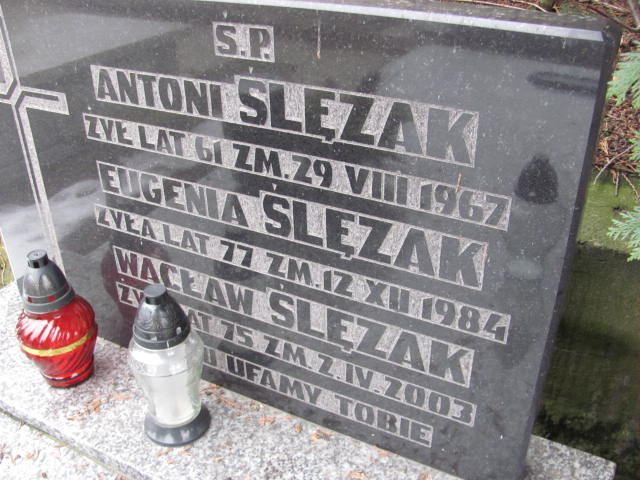 Wacław Eugeniusz Ślęzak 1928 Częstochowa Raków - Grobonet - Wyszukiwarka osób pochowanych