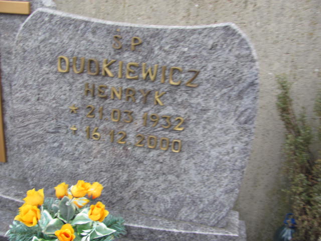 Henryk Dudkiewicz 1932 Częstochowa Raków - Grobonet - Wyszukiwarka osób pochowanych